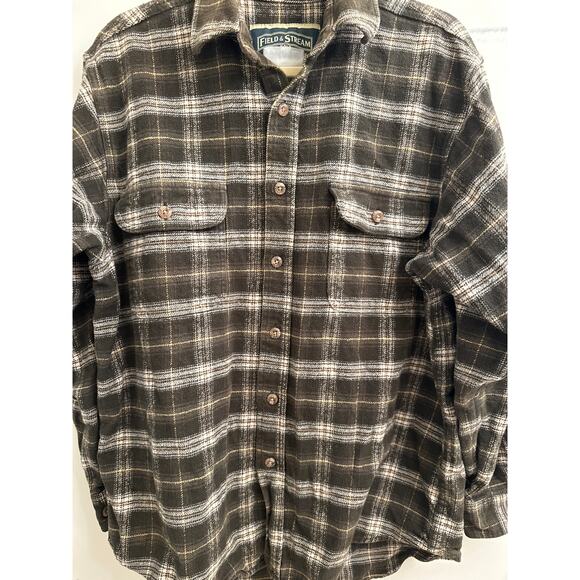 Field & Stream Mens Shacket Heavy Duty Cotton Plaid XL Grunge Utility Lumberjack - Picture 2 of 6